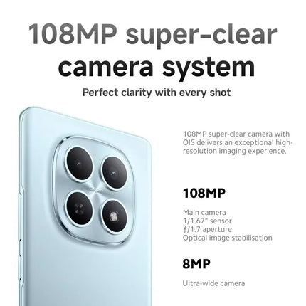 Xiaomi Redmi Note 15 5G Smartphone 6.77-inch 120Hz AMOLED Display 108MP Camera 5520mAh Battery 45W Fast Charging