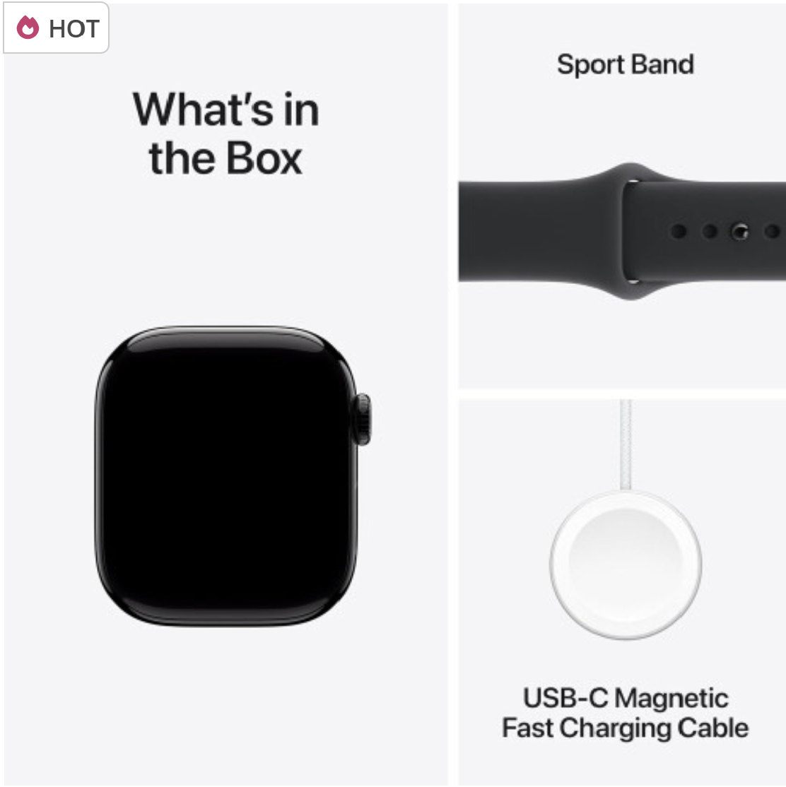 Apple Watch Series 11 GPS 42mm Smartwatch Black Sport Band S/M | Health & Fitness Tracker