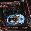 3-7 Delivery Adult Electric Motorcycle US Street Legal Electric Dirt Motorcycle with Hydraulic Fork Adjustable Shock Absorber - Munawar Tech