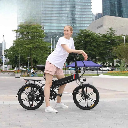 Overseas Warehouse City E Bike 48v 350w 20inch Foldable Ebike Mechanical Disk Brakes SAMEBIKE Folding Electric Bike