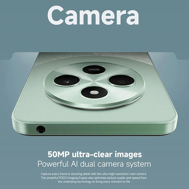 Xiaomi Poco C75 Global Version Helio G81-Ultra 50MP AI dual Camera 5160mAh Battery Xiaomi Hyper OS NFC 6.88'' 120Hz Display