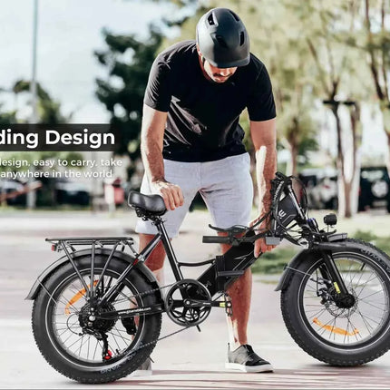 Ebike New Model SAMEBIKE LOTDM200 750W 48V 13AH Removable Battery, 20-inch Tires, Color Display, City Commuter E-Bike.