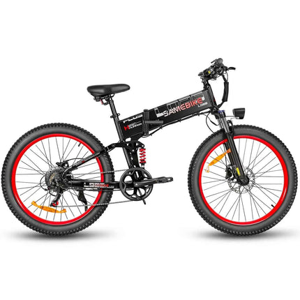 Samebike LO26 PLUS Foldable Electric Bike 48V 15Ah Battery 1000W Motor 45KM/H Max Speed 26 inch Tyre Hydraulic Brake Bicycle