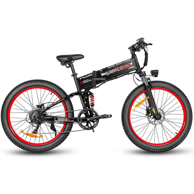 Samebike LO26 PLUS Foldable Electric Bike 48V 15Ah Battery 1000W Motor 45KM/H Max Speed 26 inch Tyre Hydraulic Brake Bicycle