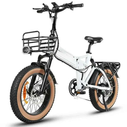 Samebike 09-2 Hybrid Electric Mountain Bike Comfortable Folding 500W Motor Power 48V Frame Battery Steel Material    Tires