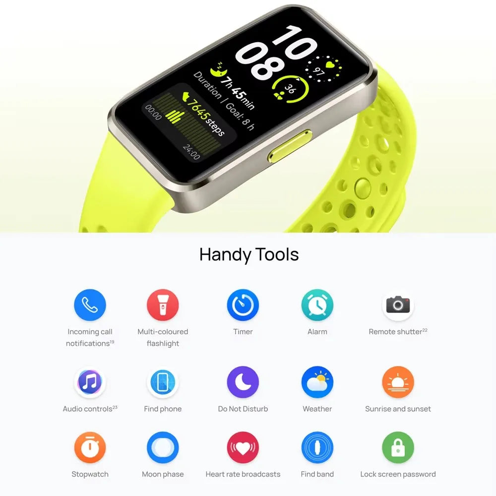 HUAWEI Band 10 Smartwatch Original Compatible with IOS & Android,Sleep Tracking,Health monitor,14 days battery li