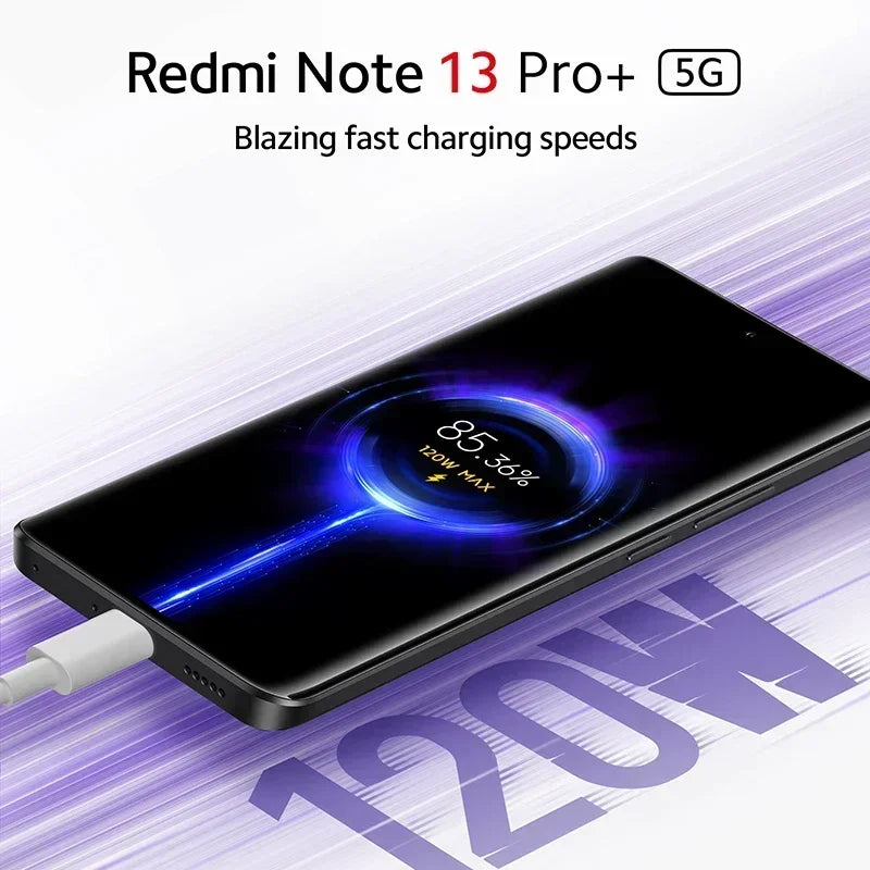 Xiaomi Redmi Note 13 Pro Plus 5G Global Version 200MP OIS Camera 120Hz 1.5K Curved Display MediaTek Dimensity 7200-Ultra IP68