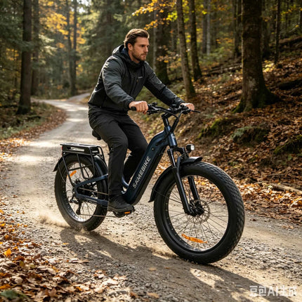SAMEBIKE Crest All-Terrain Low-Cross Motocross Bike 1800W 26x4.0 Wide Tires 48V 20AH Removable Lithium Battery Dual Suspension for Adults