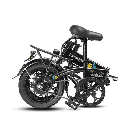 Samebike 14*1.95 Inch High Carbon Steel Single Speed 250w300D 36v 7.8Ah Internal Lithium Battery Foldable Unisex City Ebike