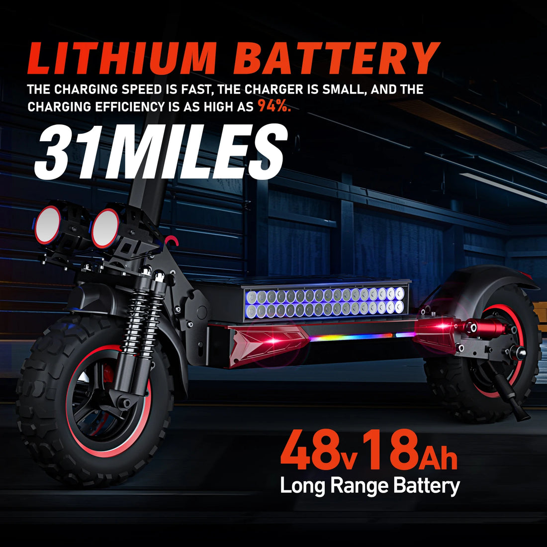 FREEBOY J11MAX E-Scooter 1200W Motor 48V18AH Battery Maximum gradient 25% Electric Scooter 11 Inch Off-Road Tire Adults Scooter