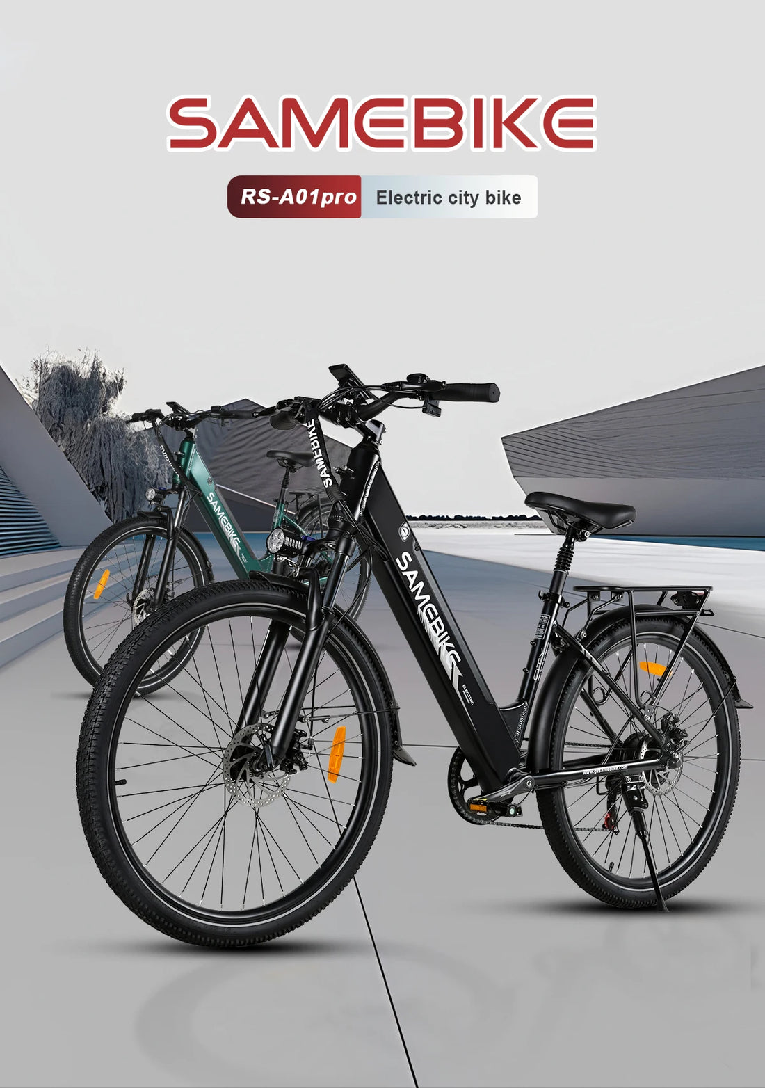 samebike RS-A01 PRO-T Adult electric bike 500W City ebike 36v15Ah  E-bike 27.5 inches tire Electric Bike