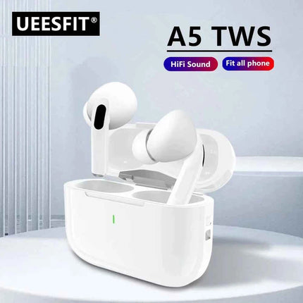UEESFIT A5 TWS Bluetooth5.3 Earphone True Wireless Earbuds Noise Reduction In-Ear Headphones Sports Gaming Headest With Mic