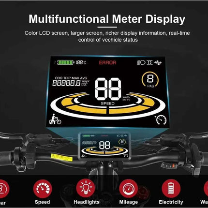 SAMEBIKE RS-A08-II Electric Bicycle 26*4.0 inches Mountain Ebike 1000W 48V17AH Lithium Battery 45km/H Max Speed Electric Bike