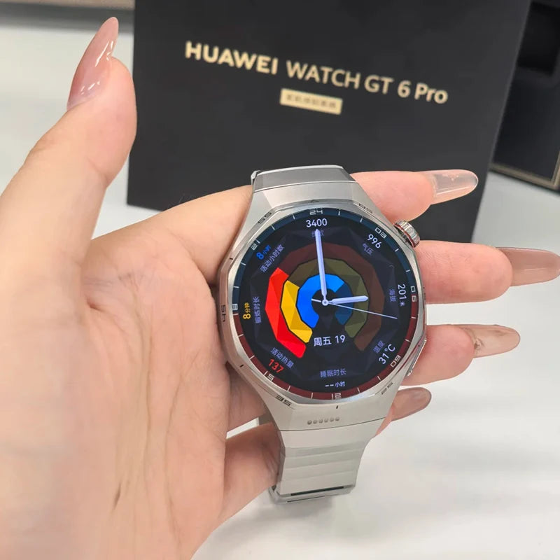 Huawei Watch GT 6 Pro 46mm Smartwatch Long Battery Life AMOLED Display for iOS Android - Munawar Tech