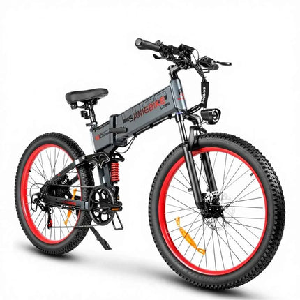 SAMEBIKE Integrated Lithium Battery Power Supply Folding Ebike 26 Inch Adult Mountain Electric Bike
