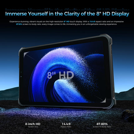 OUKITEL RT3 Plus 8-inch Rugged 4G Tablet 128GB product image 5