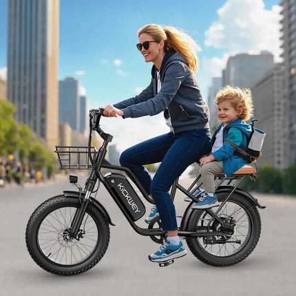 Kickwey LD20 Electric Bike 1500W 32MPH 48V 20Ah Mountain E-Bike with 20 Inch Fat Tires