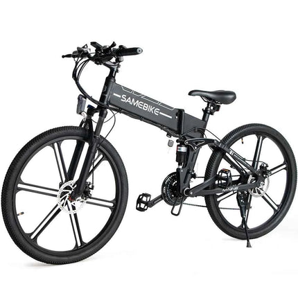 SAMEBIKE OEM 26inch Full Dual Suspension  Bike 500W Motor Mountain Ebike