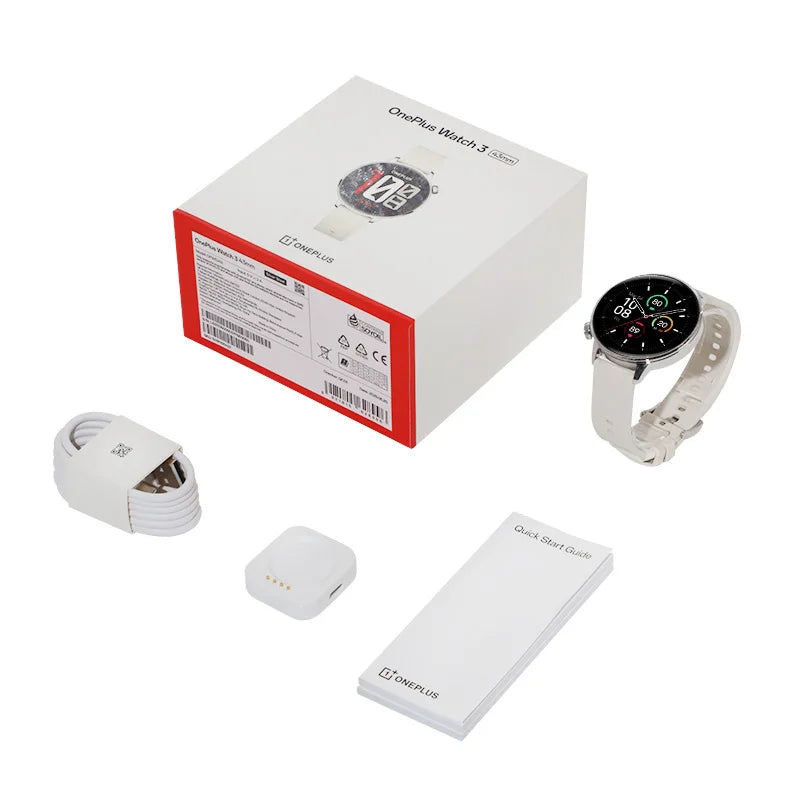 OnePlus Watch 3 43mm Global Version Smart Watch 1.32" AMOLED Display Up to 60h Battery Life Wear OS by Google GPS NFC