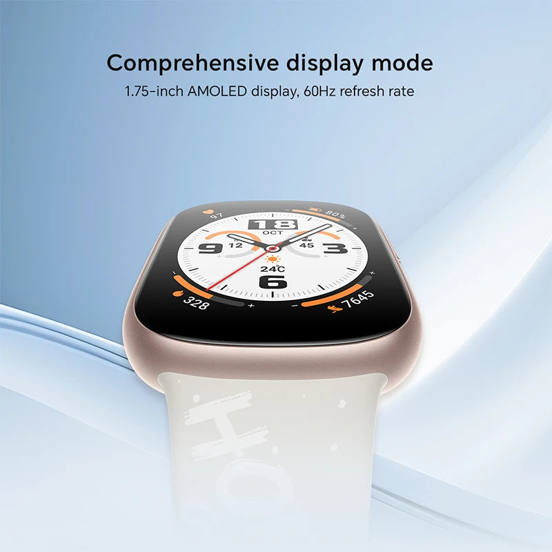 Honor Smartwatch 4 Global Version with 1.75" AMOLED, Heart Rate Sleep Stress Monitors