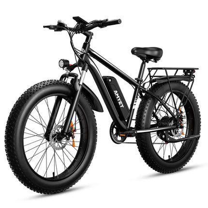 AMYET Electric Fat Tire Bike EB26 - 1500W 48V 15AH e-Bike, 26" Mountain Bike, 31mph Electric Dirt Bike for Adults