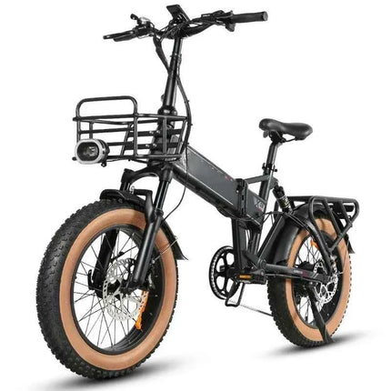 Samebike 09-2 Hybrid Electric Mountain Bike Comfortable Folding 500W Motor Power 48V Frame Battery Steel Material    Tires