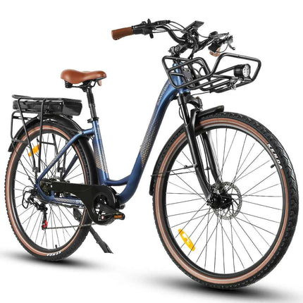 Samebike RS-A07 Electric Bicycle for Men 28" Mountain Bike with 36V 13Ah Lithium Battery City E-bike