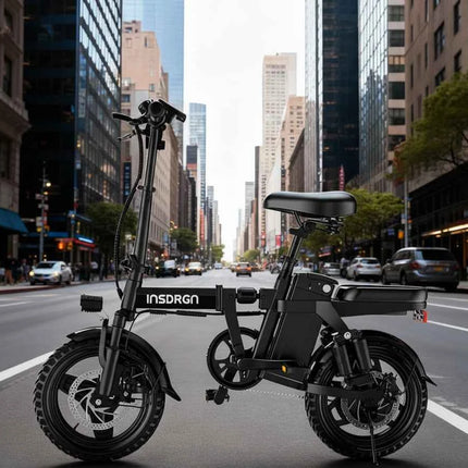 DEEPOWER A14 500W Small Electric Bicycle with Multi-Link Shock Absorption for Urban Travel and Outdoor Activities