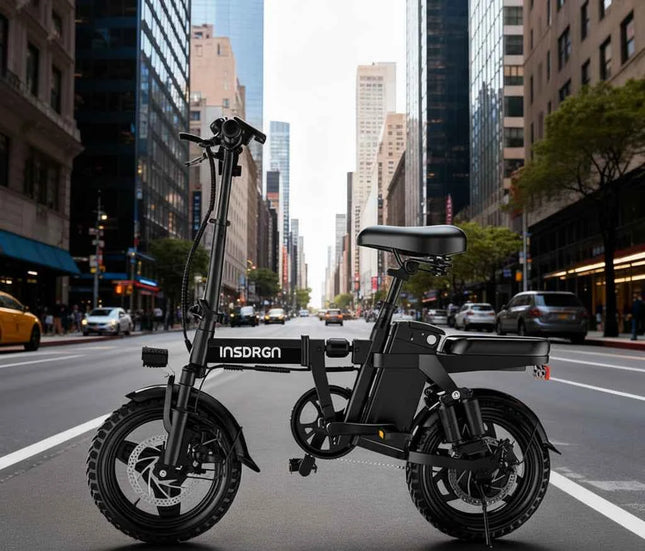 DEEPOWER A14 500W Small Electric Bicycle with Multi-Link Shock Absorption for Urban Travel and Outdoor Activities