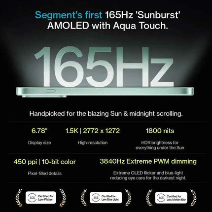 OnePlus Nord 6 Global Version Snapdragon 8s Gen 4 165Hz 1.5K AMOLED Display 50MP Sony Main Camera