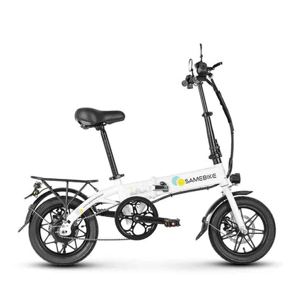 Samebike 14*1.95 Inch High Carbon Steel Single Speed 250w300D 36v 7.8Ah Internal Lithium Battery Foldable Unisex City Ebike