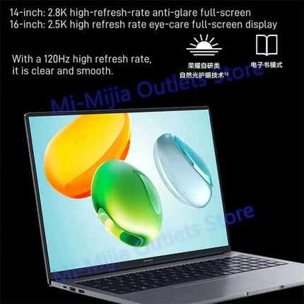 2026 Honor Laptop Honor Magicbook X14 X16 Laptop Thin and Light Laptop Core Ultra5 24G 1T 120Hz Eye Protection Screen 60Wh Gray