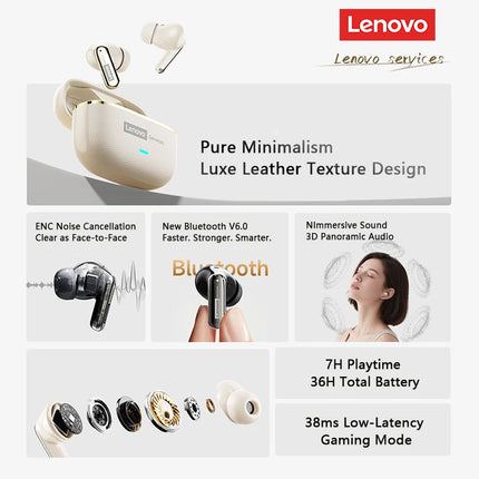Lenovo LE208 TWS Bluetooth Earphones: Immerse Yourself in High-Fidelity Sound
