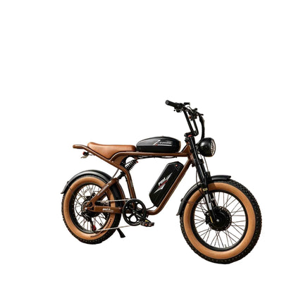 SAMEBIKE M20-III Dual Motor Dual Battery Fat Tire Electric Bike 2000W 20x4.0 All Terrain Ebike 48V 18AH Dual Removable Batteries Hydraulic Disc Brake Full Suspension For Adults