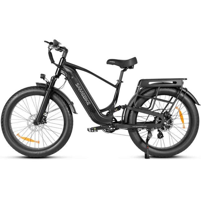 SAMEBIKE Storm Off-Road Electric Mountain Bike 1800W 26x4.0 Wide Fat Tire E-Bike 48V 20AH Removable Lithium Battery Dual Suspension for Adults