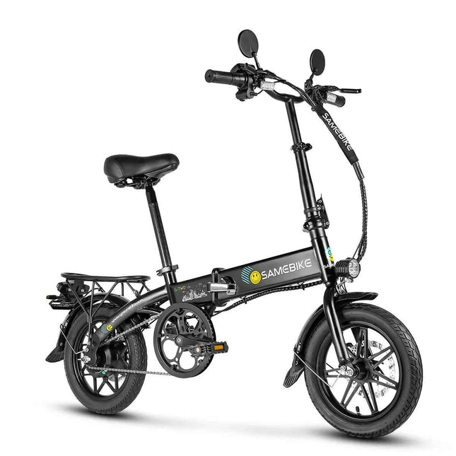 Samebike 14*1.95 Inch High Carbon Steel Single Speed 250w300D 36v 7.8Ah Internal Lithium Battery Foldable Unisex City Ebike
