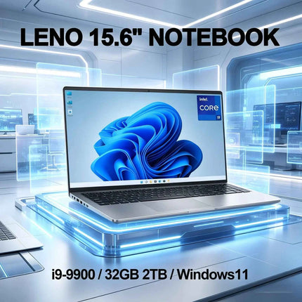 LENO HOT Ultra Slim 15.6 Inch Laptop Intel Core i9 9900 32GB 1TB 2TB 1920 1080 HD Windows 11 Gamer Office Notebook