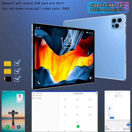 BDF 10.1-inch Android 11 3G Tablet – 4GB RAM, 64GB, Dual SIM, 5000mAh