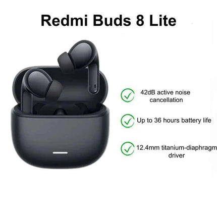 Global Version Redmi Buds 8 Lite TWS Earphone Bluetooth 5.4 42dB Active Noise Cancellation Earbuds 475mAh 36h Battery Life