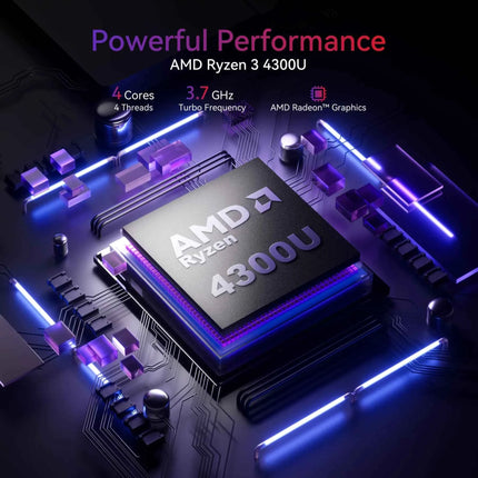 ACEMAGIC AX17Pro Laptop Computer AMD Ryzen 3 4300U Windows Laptop 17.3-in IPS 16GB DDR4 512GB NVMe SSD Numeric Keyboard