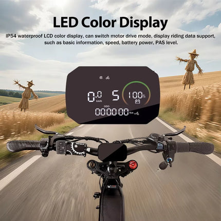 DEEPOWER S8Advance 3500W 48V 60A All-Terrain Electric Bicycle for Adults - Mountain, Snow, and Desert Riding