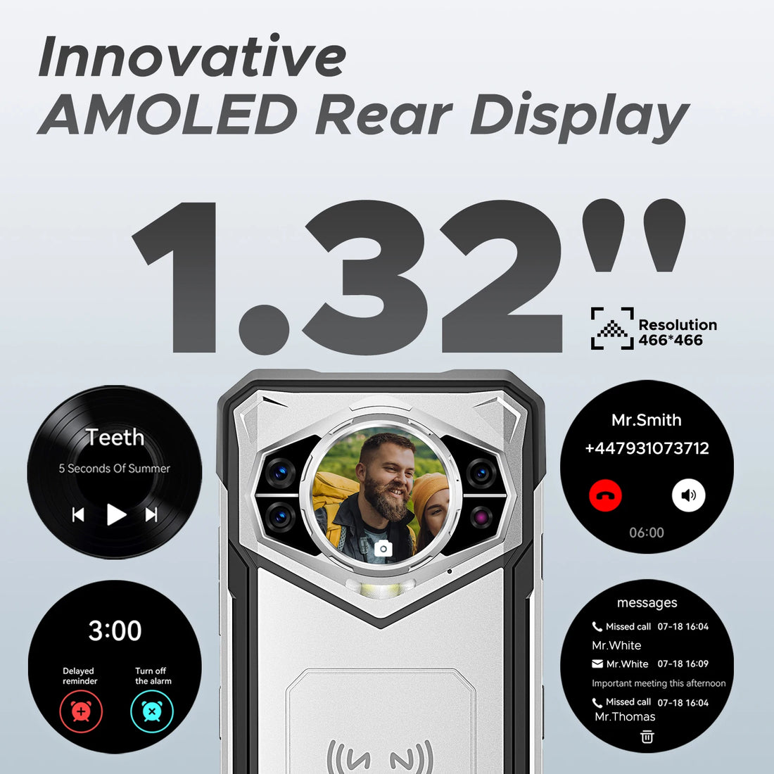 Doogee S200 5G Rugged Phone Global Version 1.32" Rear Display 12GB 256GB 6.72" 120Hz 100MP AI Main Camera 10100mAh Battery 33W Smartphone