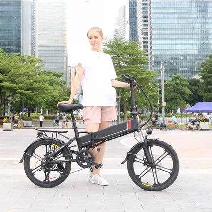 Overseas Warehouse City E Bike 48v 350w 20inch Foldable Ebike Mechanical Disk Brakes SAMEBIKE Folding Electric Bike