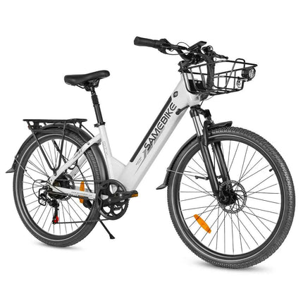OEM SAMEBIKE Women's 500D 26''  Hybrid Mountain Bike Integrated 36V Lithium Battery City Bike for Commute
