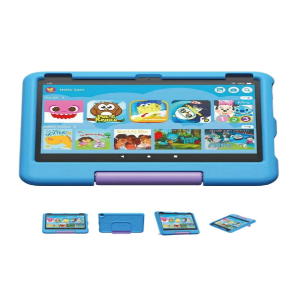 Amazon Fire HD 10 Kids 13th Gen 32GB tablet with Blue case