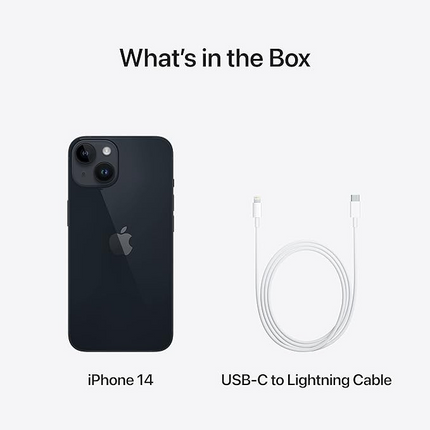 Apple iPhone 14 128GB Midnight Dual SIM 5G Smartphone | 6.1" Super Retina XDR OLED, A15 Bionic