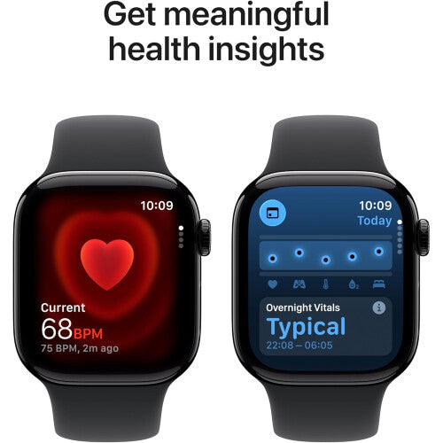 Apple Watch Series 11 GPS 42mm Smartwatch Black Sport Band S/M | Health & Fitness Tracker