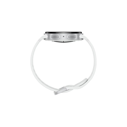 Slim side profile of Samsung Galaxy Watch8 40mm Silver Bluetooth watch