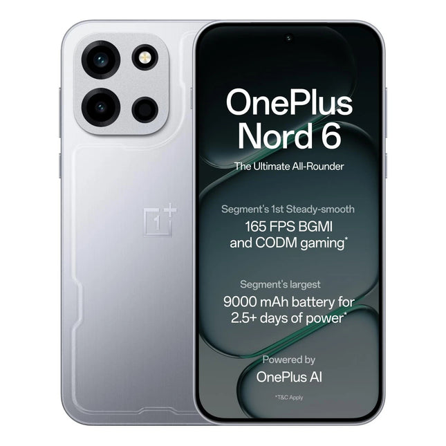 OnePlus Nord 6 256GB 8GB Quick Silver – New product image
